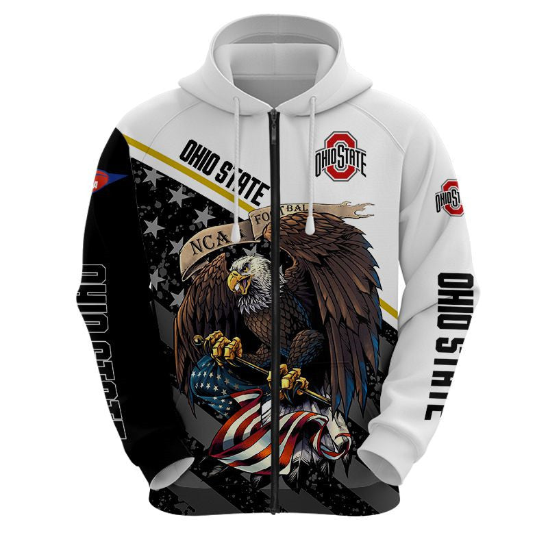 Ohio State Buckeyes Eagle Hoodie - Unleash The Buckeye Spirit